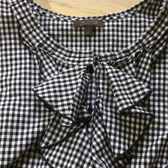 The Limited Tops - The Limited - Ruffled button down.